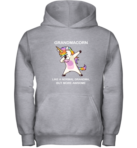 Unicorn Grandmacorn Dabbing Like A Normal Grandma But More Awesome Youth Hoodie