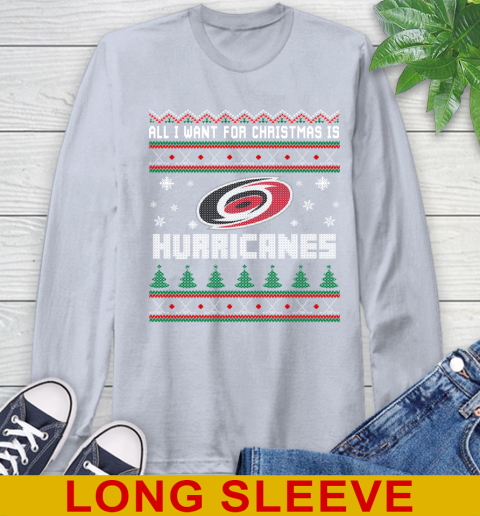 Carolina Hurricanes NHL Hockey All I Want For Christmas Is My Team Sports 60