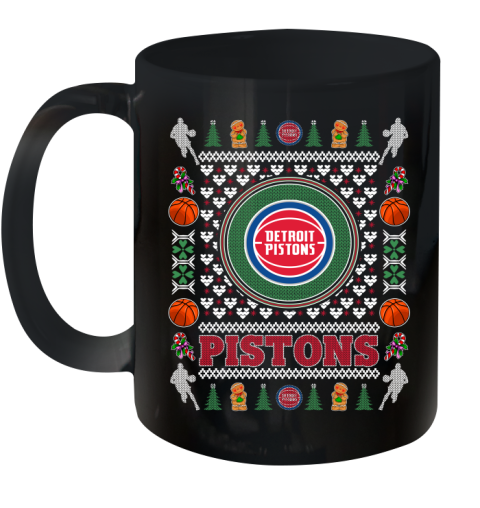 Detroit Pistons Merry Christmas NBA Basketball Loyal Fan Ceramic Mug 11oz