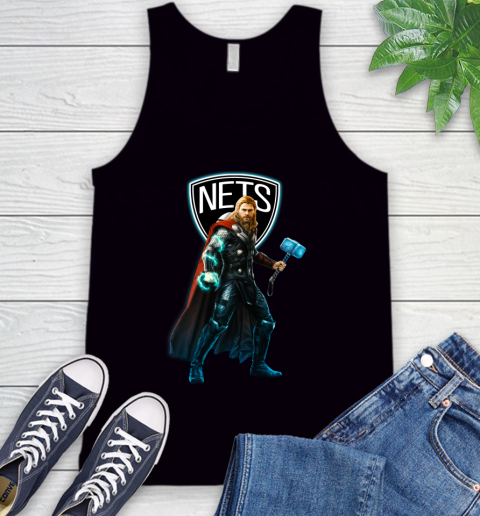 NBA Thor Avengers Endgame Basketball Brooklyn Nets Tank Top 2