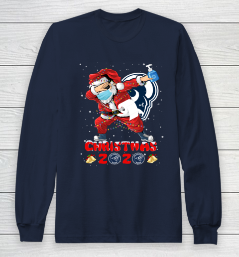 Los Angeles Rams Funny Santa Claus Dabbing Christmas 2020 NFL Long Sleeve T-Shirt 2