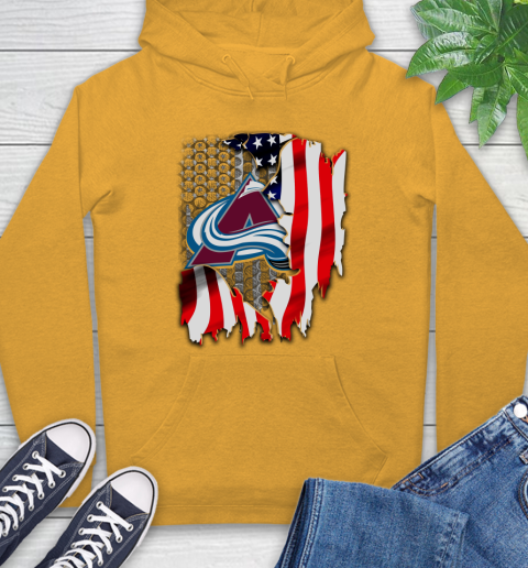 Colorado Avalanche NHL Hockey American Flag Hoodie 2