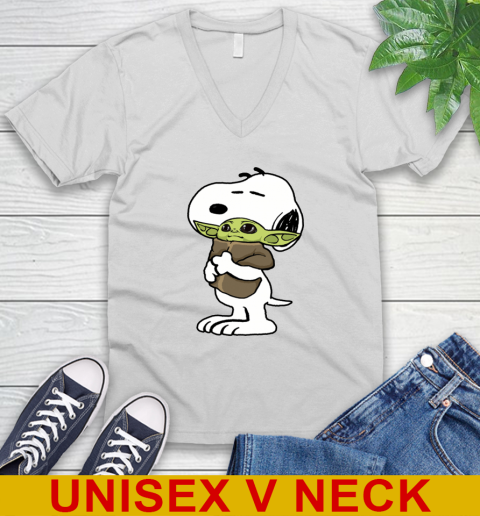 Snoopy Hugging Baby Yoda Shirt 49