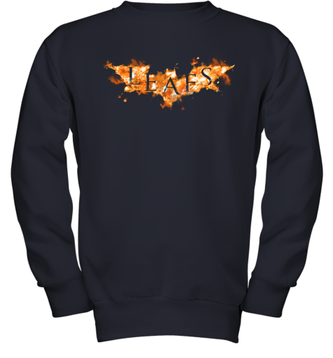NHL Toronto Maple Leafs Batman Logo DC Hockey Sports DoRSmuWozBu youth sweatshirt 47 95 151514 front navy