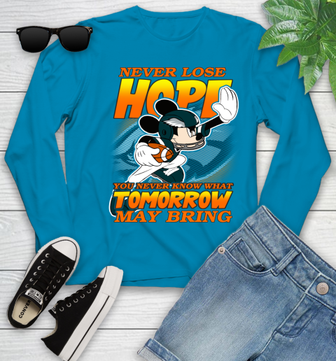 Philadelphia Eagles NFL Football Mickey Disney Never Lose Hope Youth Long Sleeve 8
