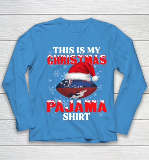 Houston Texans This Is My Christmas Pajama Shirt NFL Youth Long Sleeve 5