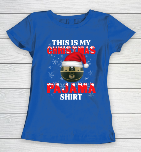 Milwaukee Bucks This Is My Christmas Pajama Shirt NBA Women's T-Shirt 8