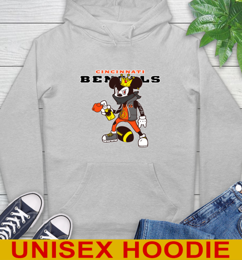 Cincinnati Bengals NFL Football Mickey Peace Sign Sports Hoodie 6