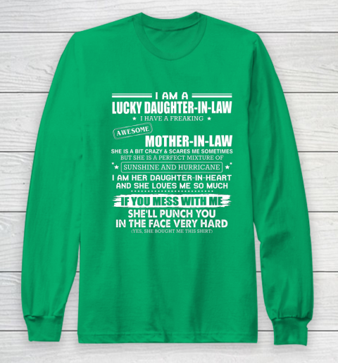Lucky Daughter In Law Have A Freaking Awesome Mother In Law Long Sleeve T-Shirt 4