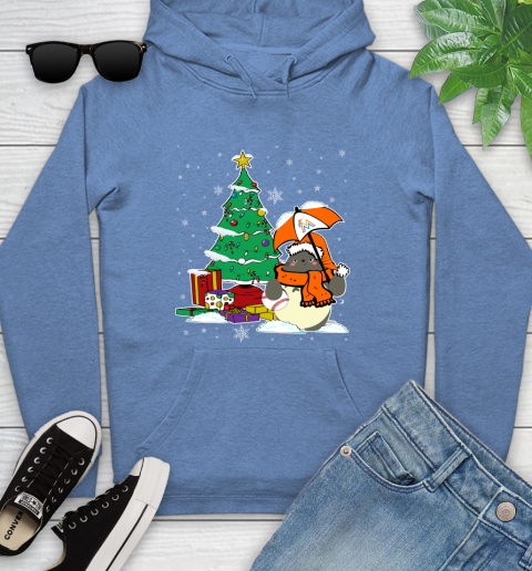 Miami Marlins MLB Baseball Cute Tonari No Totoro Christmas Sports Youth Hoodie 13