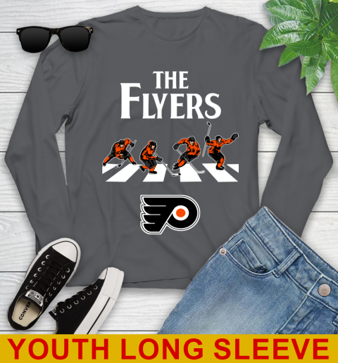 NHL Hockey Philadelphia Flyers The Beatles Rock Band Shirt Youth Long Sleeve 9