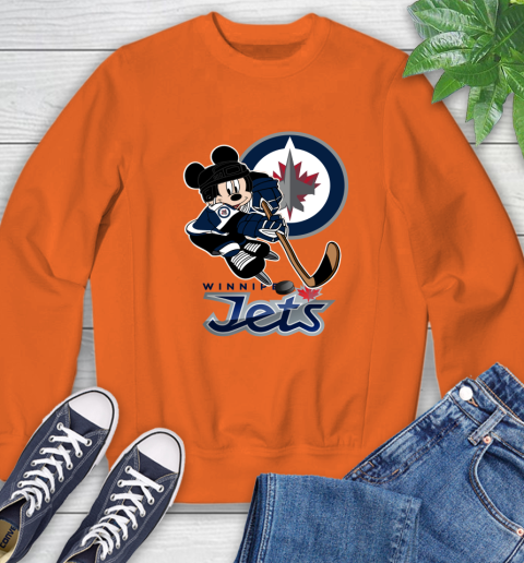 NHL Winnipeg Jets Mickey Mouse Disney Hockey T Shirt Sweatshirt 4