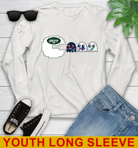 New York Jets NFL Football Pac Man Champion Youth Long Sleeve 12