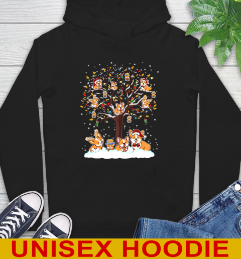 Corgi dog pet lover light christmas tree shirt 13