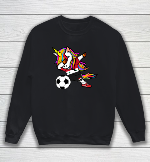 Funny Dabbing Unicorn Syria Football Syrian Flag Soccer Sweatshirt