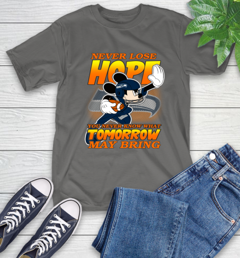 Seattle Seahawks NFL Football Mickey Disney Never Lose Hope T-Shirt 10