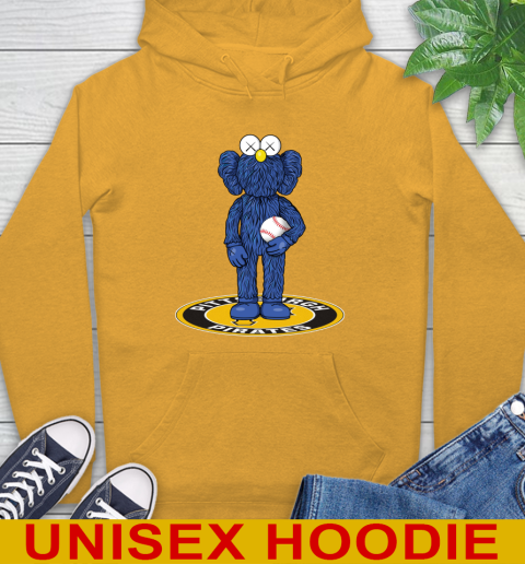MLB Baseball Pittsburgh Pirates Kaws Bff Blue Figure Shirt Hoodie 3