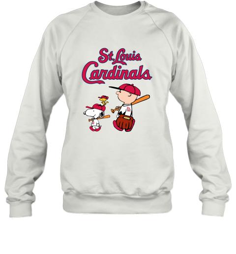 St Louis Cardinals Let's Play Baseball Together Snoopy MLB Sweatshirt
