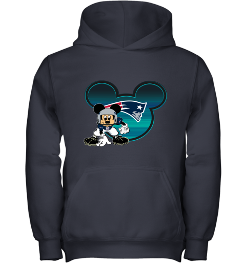 NFL New England Patriots Mickey Mouse Disney Football T Shirt yWUAQK6V0x7 youth hoodie 43 95 151514 front navy