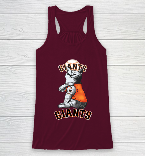 MLB Baseball My Cat Loves San Francisco Giants Racerback Tank 2