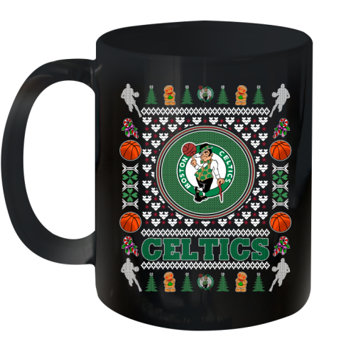 Boston Celtics Merry Christmas NBA Basketball Loyal Fan Ceramic Mug 11oz