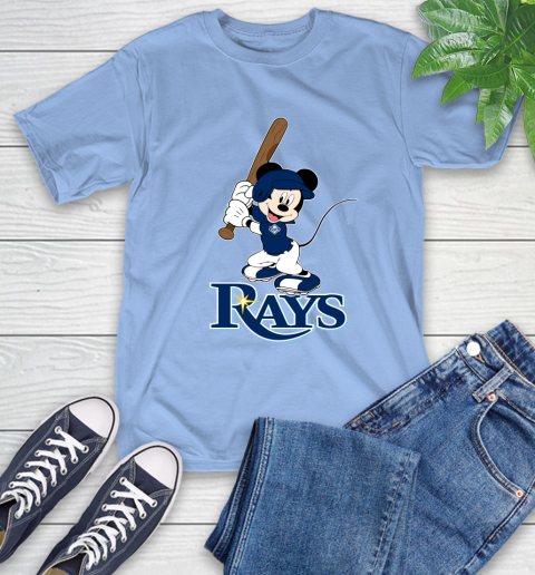 MLB Baseball Tampa Bay Rays Cheerful Mickey Mouse Shirt T-Shirt - Image 13