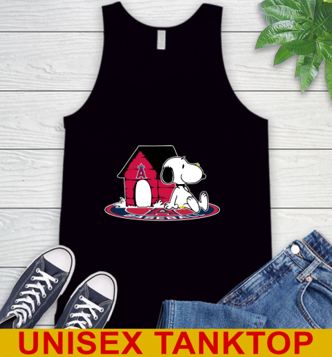 MLB Baseball Los Angeles Angels Snoopy The Peanuts Movie Shirt Tank Top 2