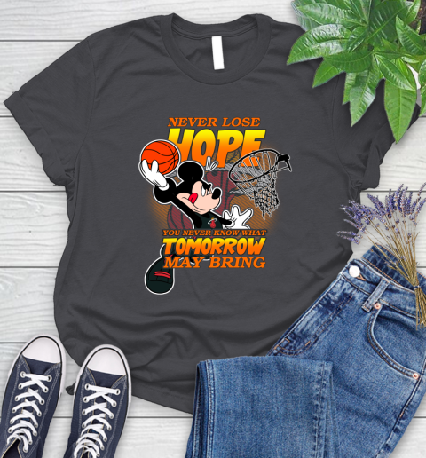 Miami Heat NBA Basketball Mickey Disney Never Lose Hope Women's T-Shirt 8
