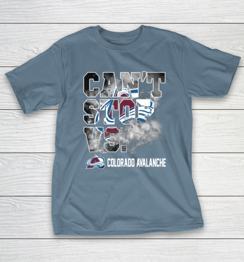 NHL Colorado Avalanche Hockey Can't Stop Vs T-Shirt 6