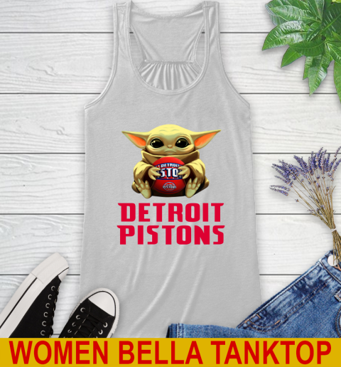 NBA Basketball Detroit Pistons Star Wars Baby Yoda Shirt 37