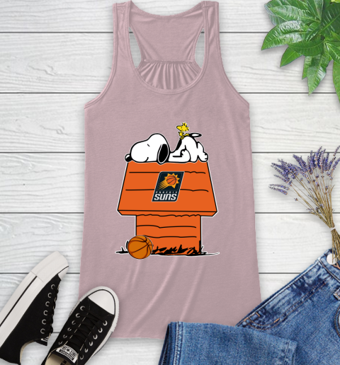 Phoenix Suns NBA Basketball Snoopy Woodstock The Peanuts Movie Racerback Tank 11