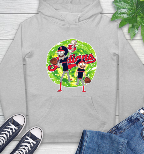 MLB Cleveland Indians Rick And Morty Baseball Sports Hoodie 6