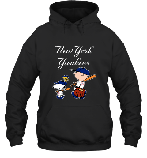 New York Yankees Let's Play Baseball Together Snoopy MLB Hoodie