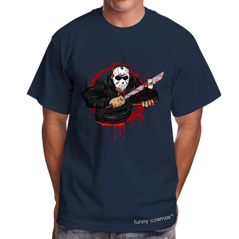 Air Jordan 5 Alternate 90 Matching Sneaker Tshirt Jason Voorhees Black ans Red Jordan Tshirt
