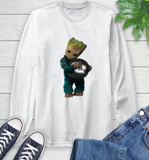 NHL Groot Guardians Of The Galaxy Hockey Sports Montreal Canadiens Long Sleeve T-Shirt