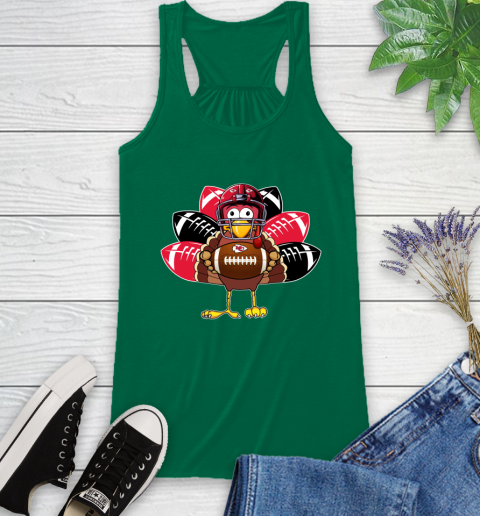 Kansas City Chiefs Turkey Thanksgiving Day Racerback Tank 7