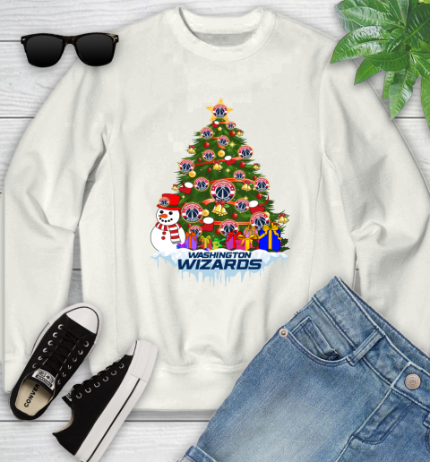 Washington Wizards Merry Christmas NBA Basketball Sports Youth Sweatshirt