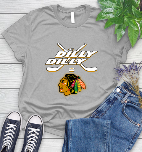 NHL Chicago Blackhawks Dilly Dilly Hockey Sports Women's T-Shirt 5