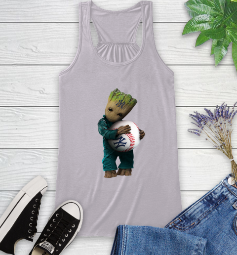MLB Groot Guardians Of The Galaxy Baseball Sports New York Yankees Racerback Tank 5