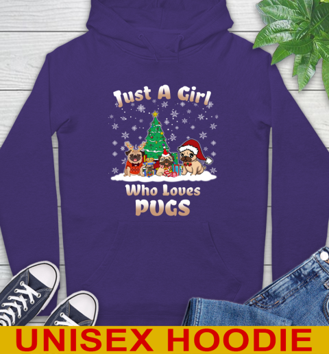 Christmas Just a girl who love pugs dog pet lover 17