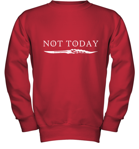 gb5u not today death valyrian dagger game of thrones shirts youth sweatshirt 47 front red