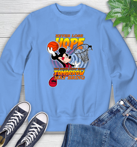 Portland Trail Blazers NBA Basketball Mickey Disney Never Lose Hope Sweatshirt 11