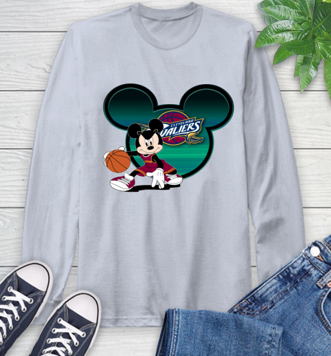 NBA Cleveland Cavaliers Mickey Mouse Disney Basketball Long Sleeve T-Shirt 6
