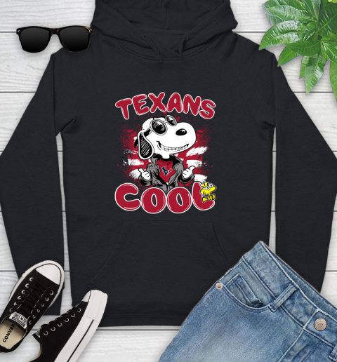 NFL Football Houston Texans Cool Snoopy Shirt Youth Hoodie