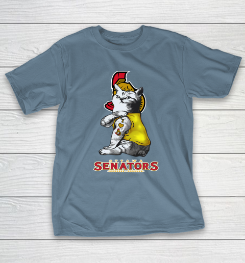 NHL My Cat Loves Ottawa Senators Hockey T-Shirt 6