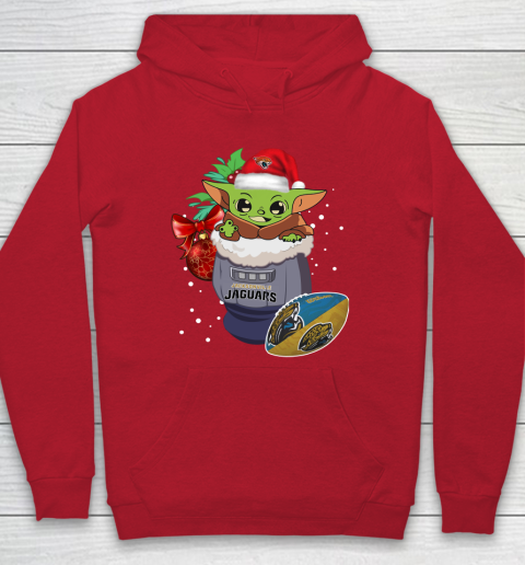 Jacksonville Jaguars Christmas Baby Yoda Star Wars Funny Happy NFL Hoodie 10