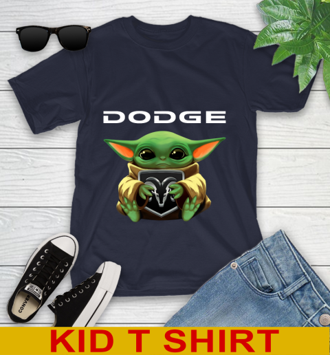 Star Wars Baby Yoda Hugs Dodge Car Shirt 98