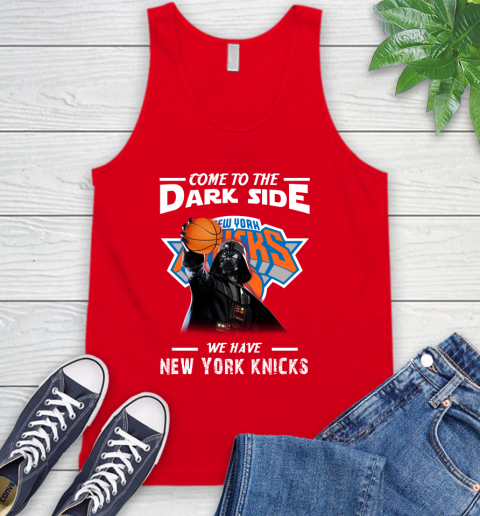 NBA Come To The Dark Side We Have New York Knicks Star Wars Darth Vader Basketball Tank Top 5