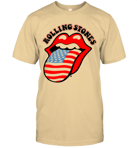 yellow rolling stones t shirt