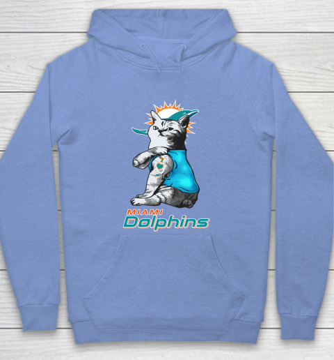 NFL Football My Cat Loves Miami Dolphins Hoodie 8